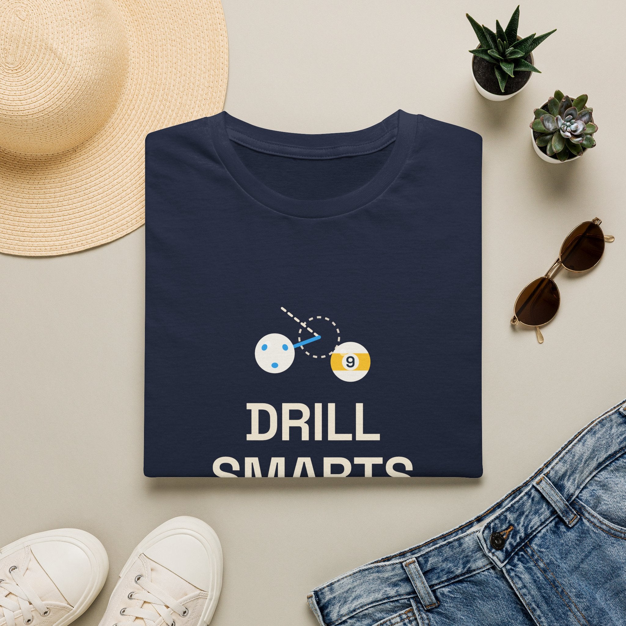 Drill Smarts Pool Tee — Branded T-Shirt for Players & Fans